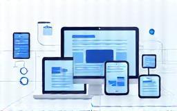 Illustration representing UI UX design process - user journey and interface screens