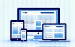 Illustration representing web design services - a modern website layout